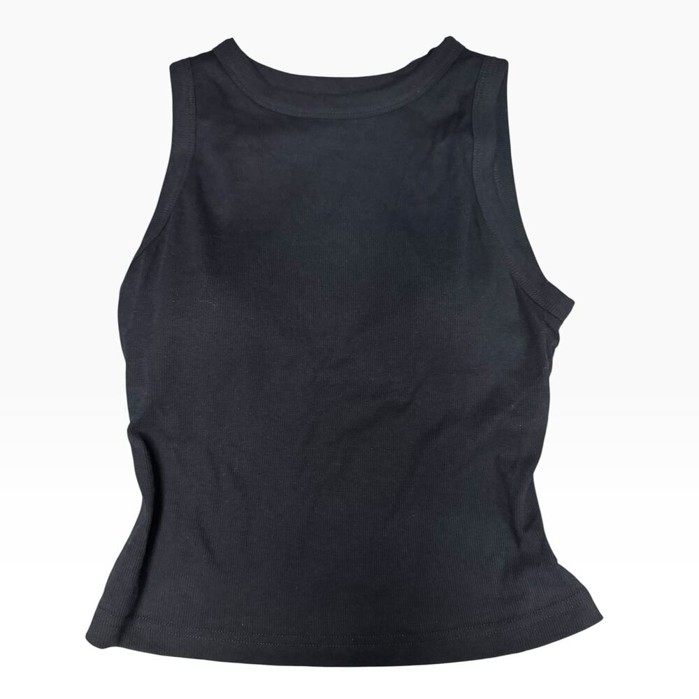 NWT OGL Ribbed Round Neck Brami Top Smokey Navy Blue Size Small